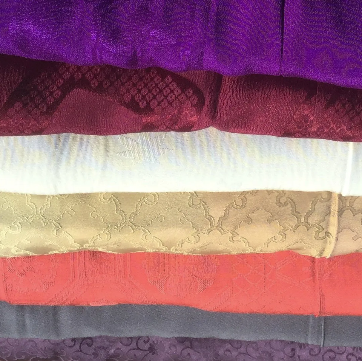 110A-SOLIDS: 10Lbs  Vintage Japanese Women's Kimono Package,Solids Only