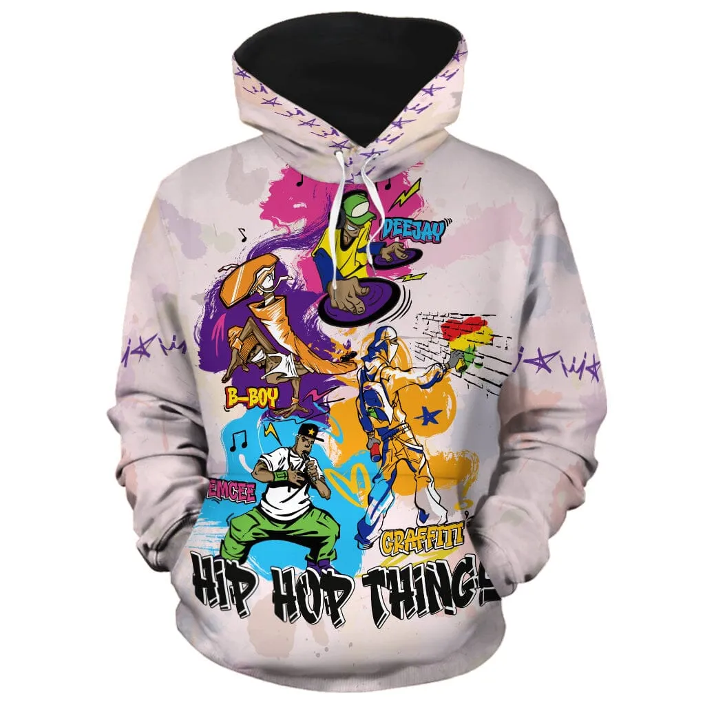 4 Elements Of Hip Hop All-over Hoodie and Joggers Set