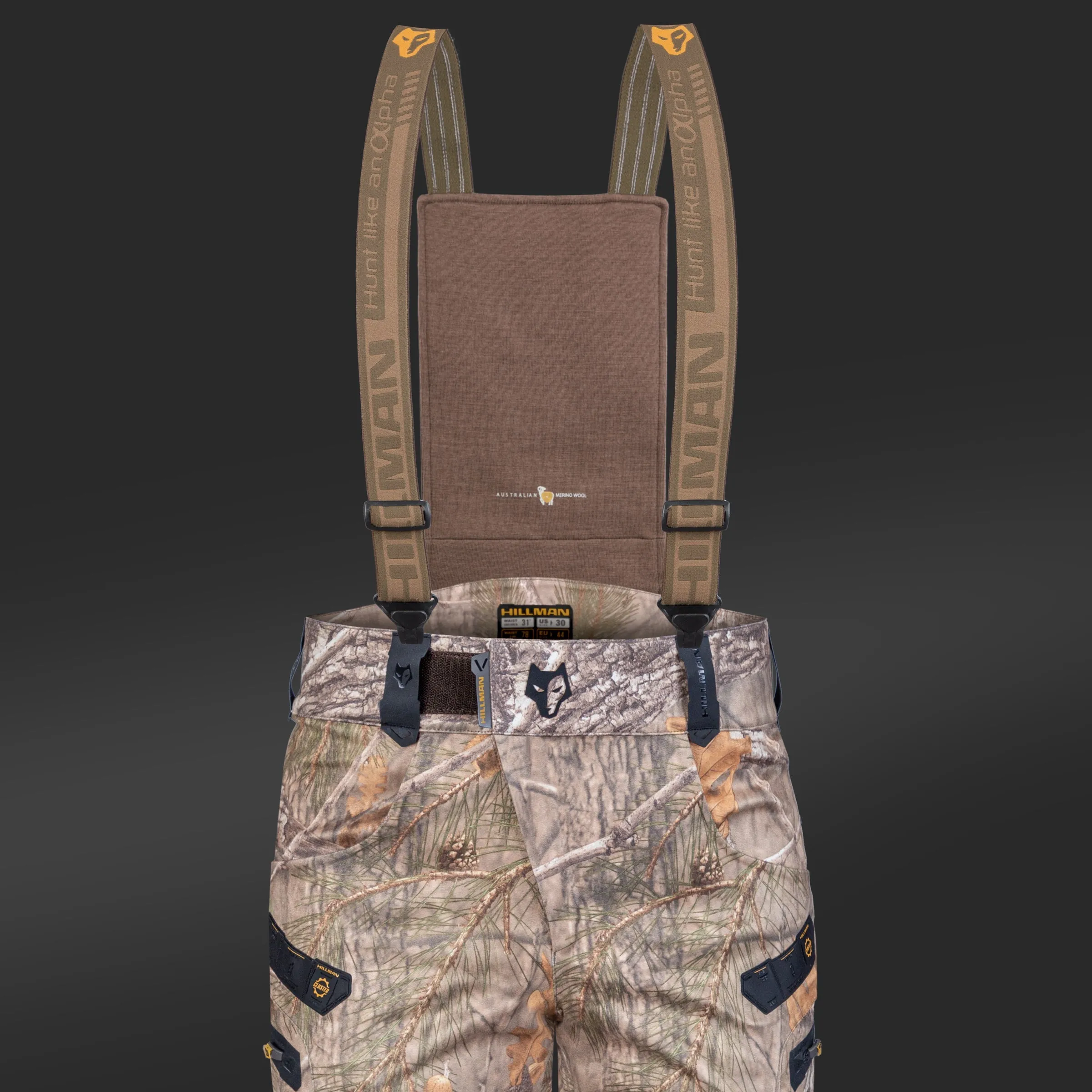 6OL Insulated Camo Hunting Pants - Waterproof Camouflage Bibs