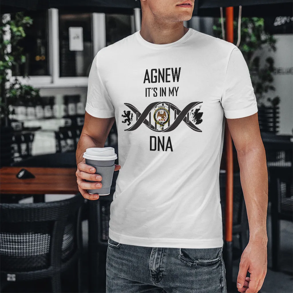 Agnew Family Crest DNA In Me Mens Cotton T Shirt