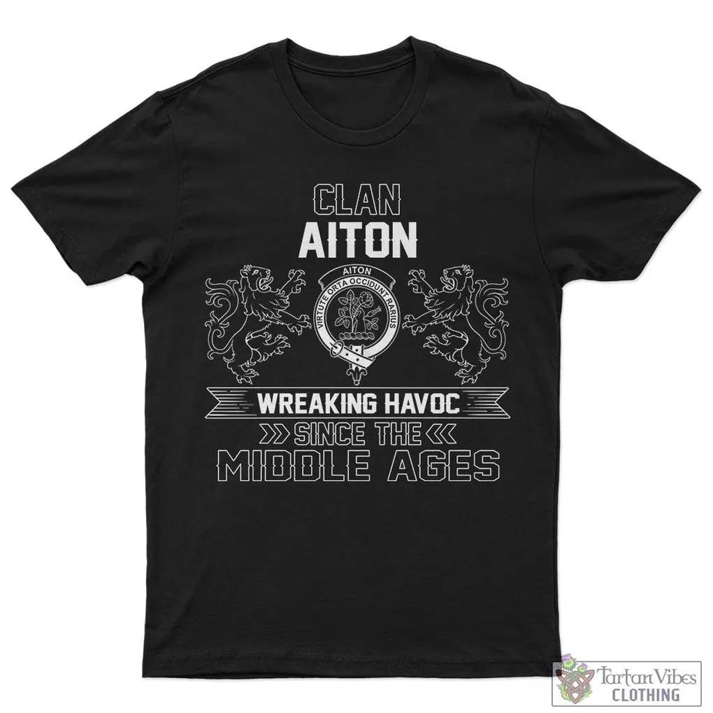 Aiton Family Crest 2D Cotton Men's T-Shirt Wreaking Havoc Style