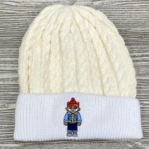 Akoo- bar knit hat (white)