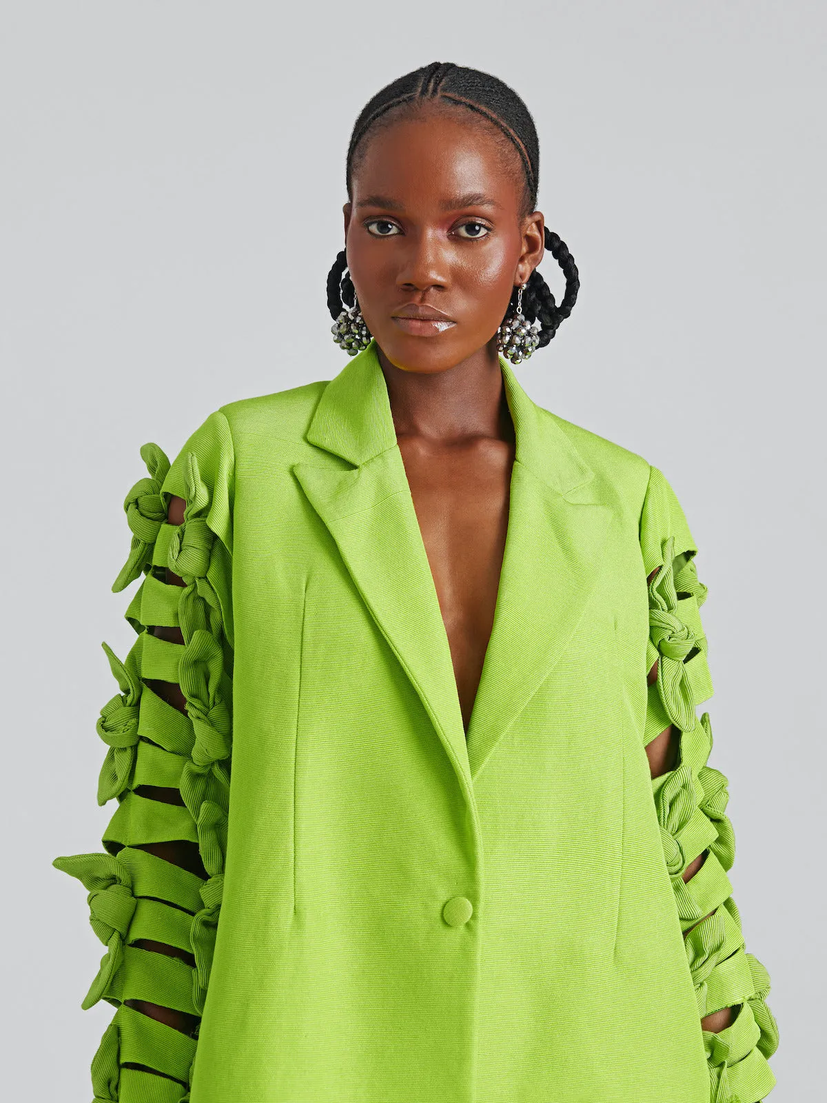 Akwete Blazer with Bows