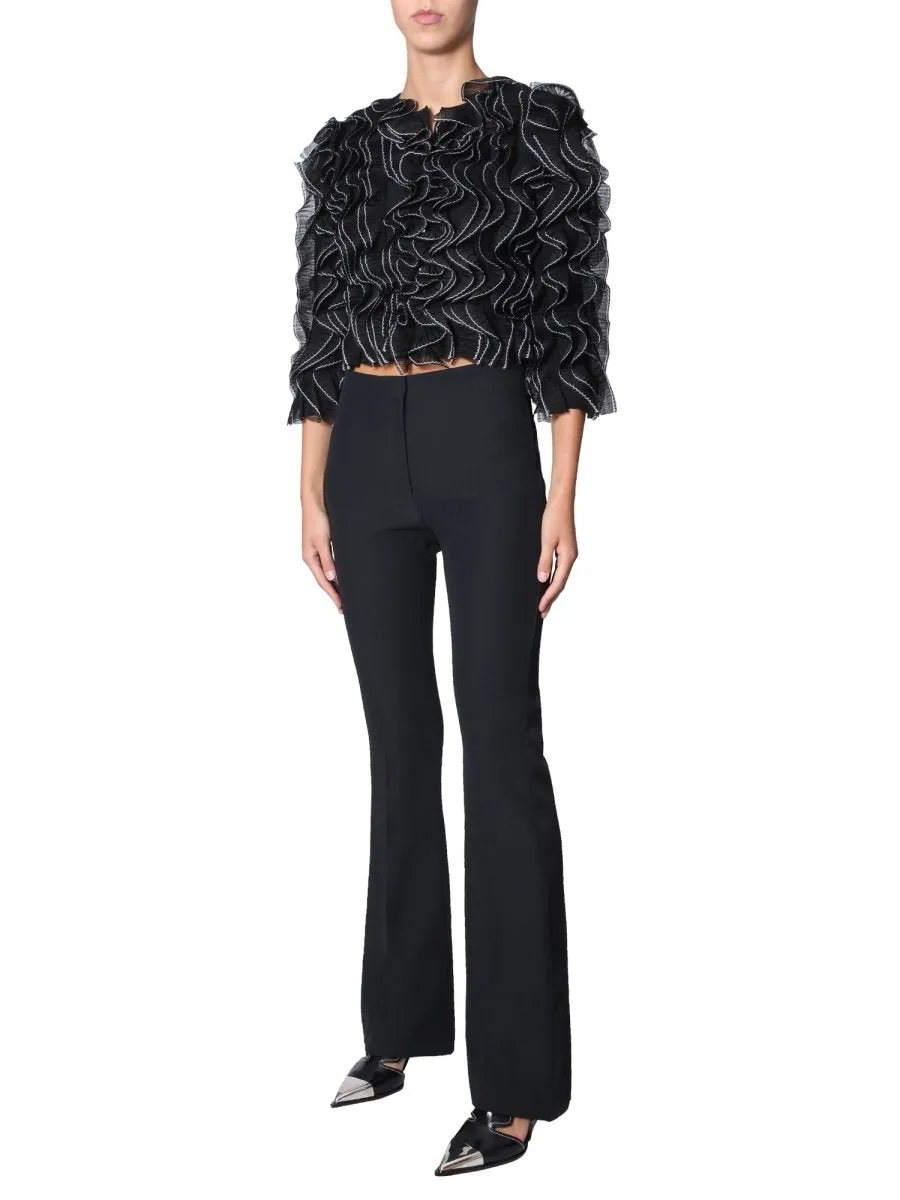 Alexander McQueen Ruffled Cropped Jacket