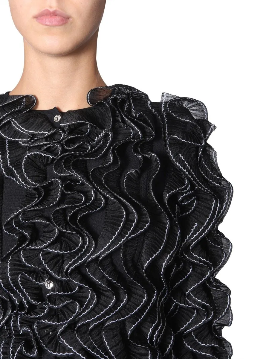 Alexander McQueen Ruffled Cropped Jacket