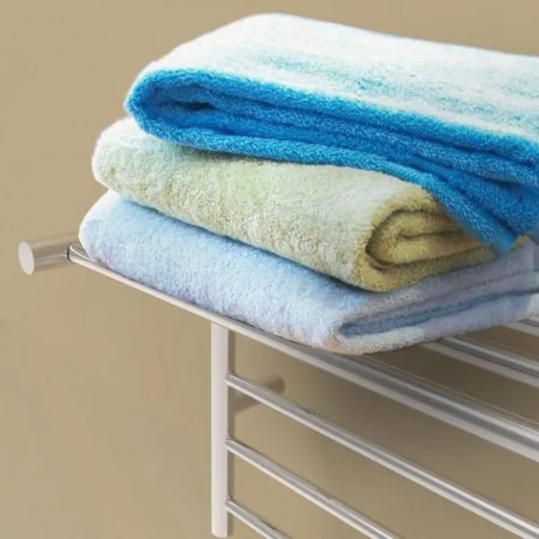 Amba Radiant Shelf Hardwired   Plug-in Combo 8 Bar Towel Warmer