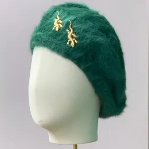 Amelie Angora Beret in Emerald