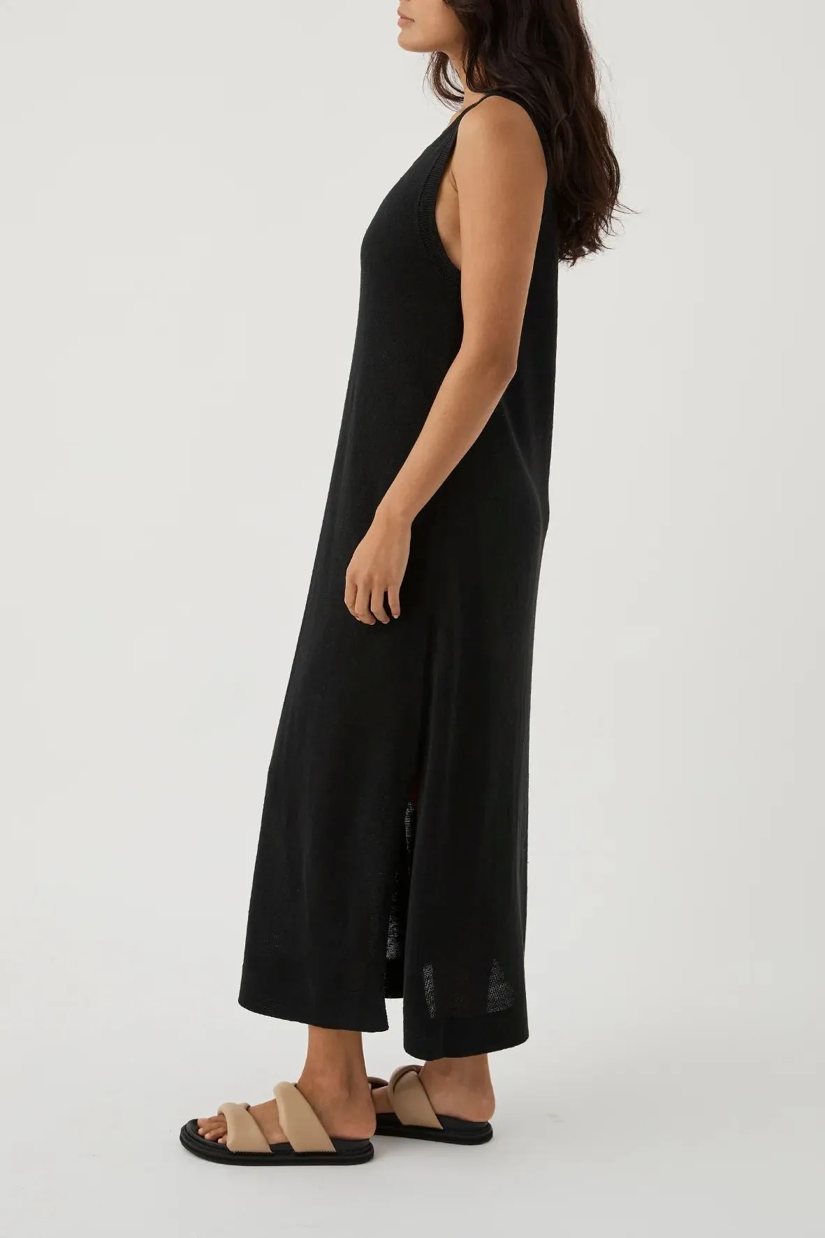 Arcaa Brie Long Dress - Black