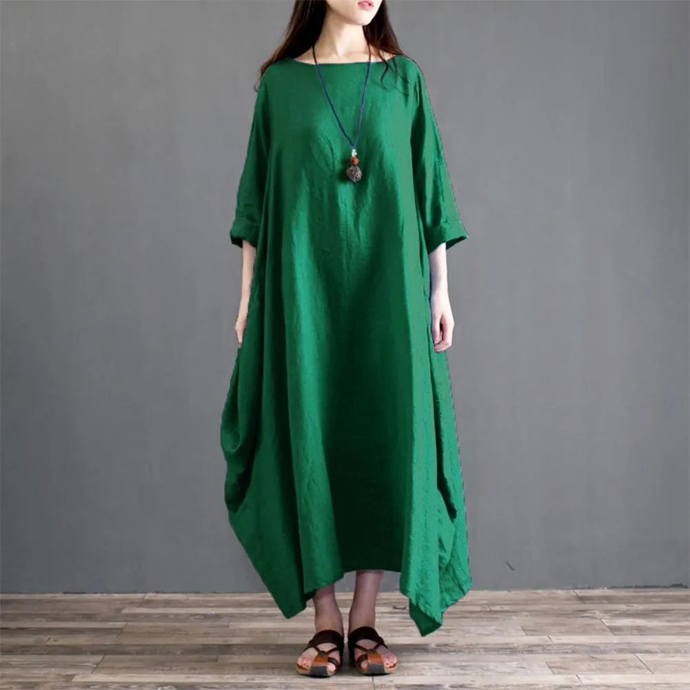 Asymmetrical Oversized Maxi Dress