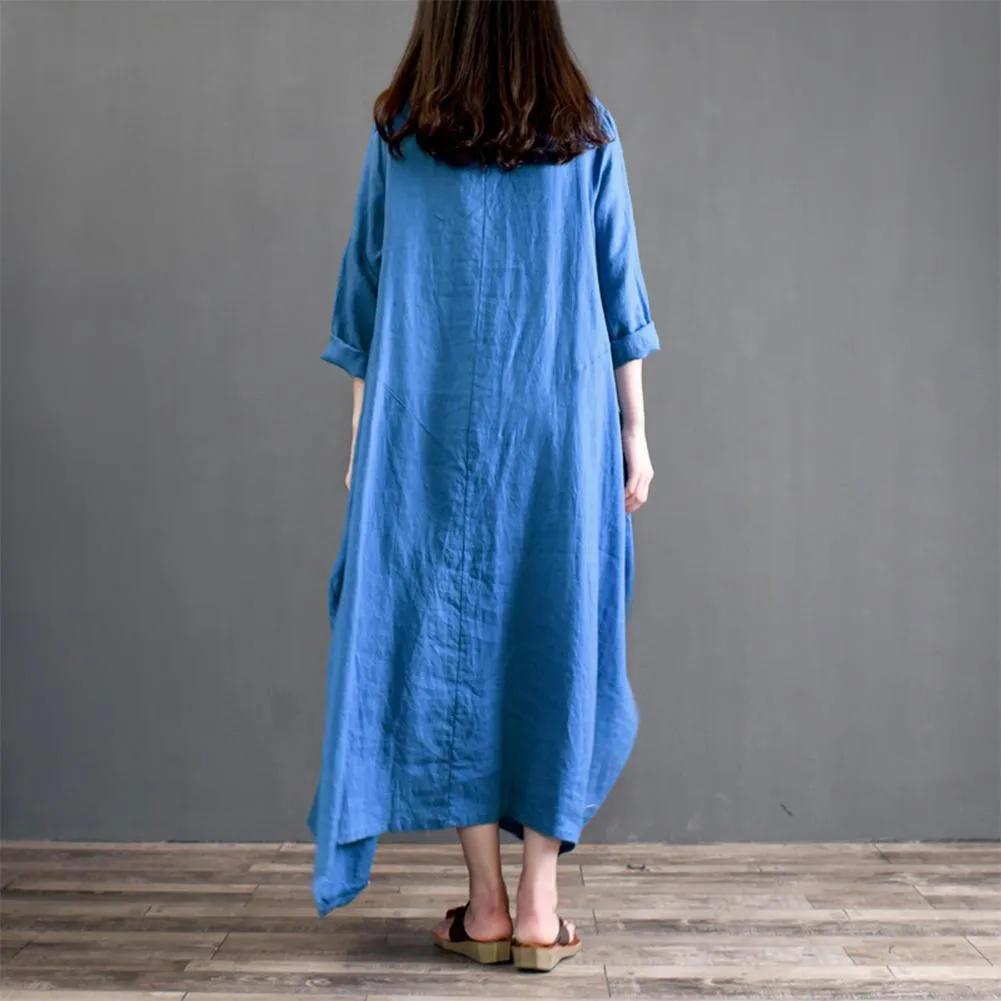 Asymmetrical Oversized Maxi Dress