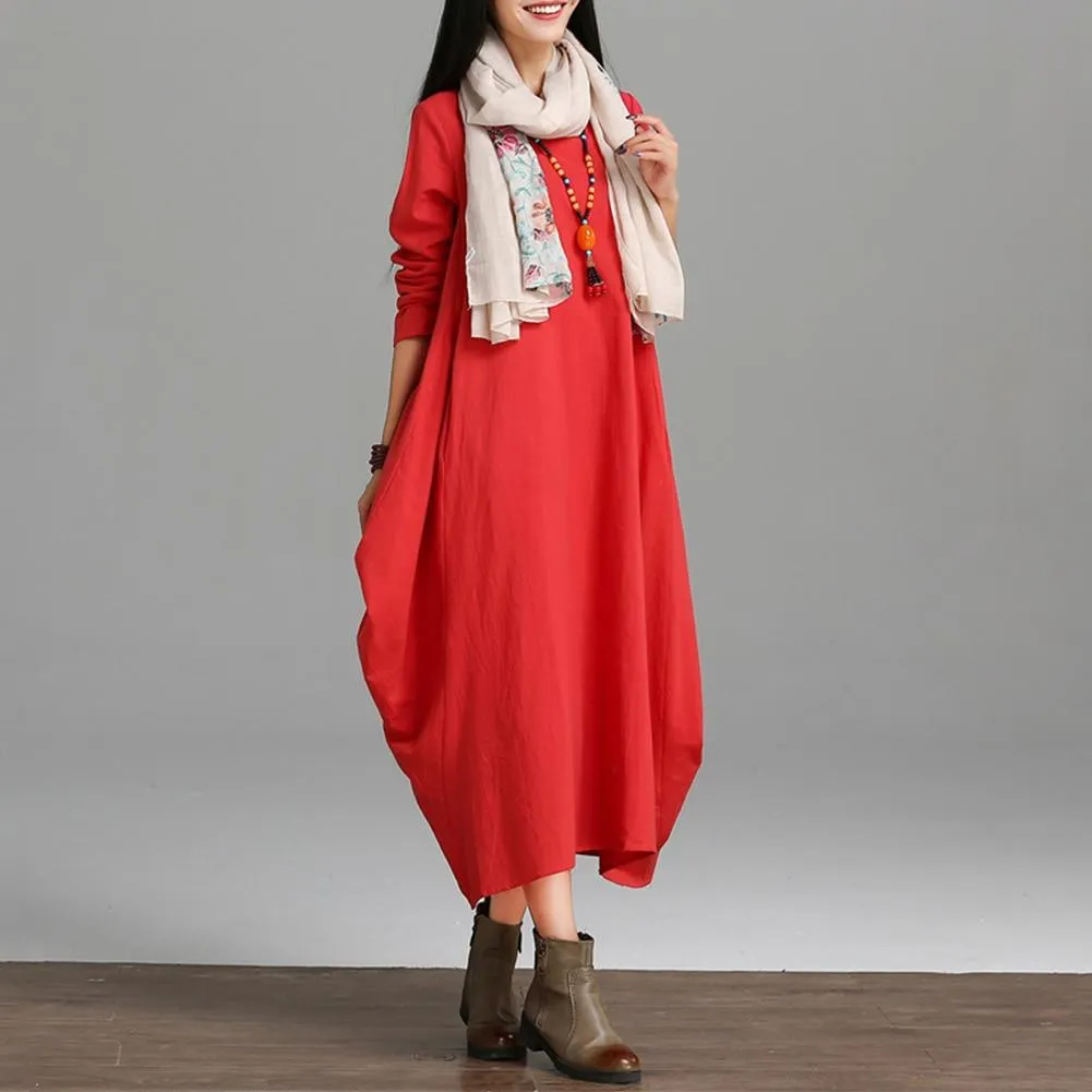 Asymmetrical Oversized Maxi Dress