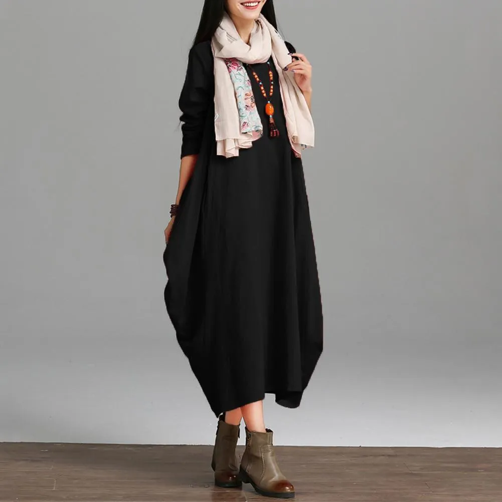 Asymmetrical Oversized Maxi Dress