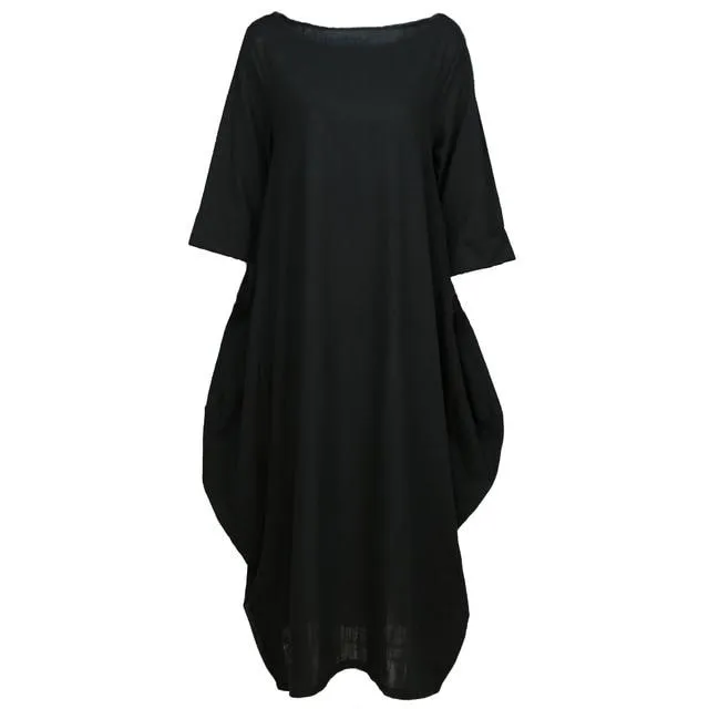 Asymmetrical Oversized Maxi Dress