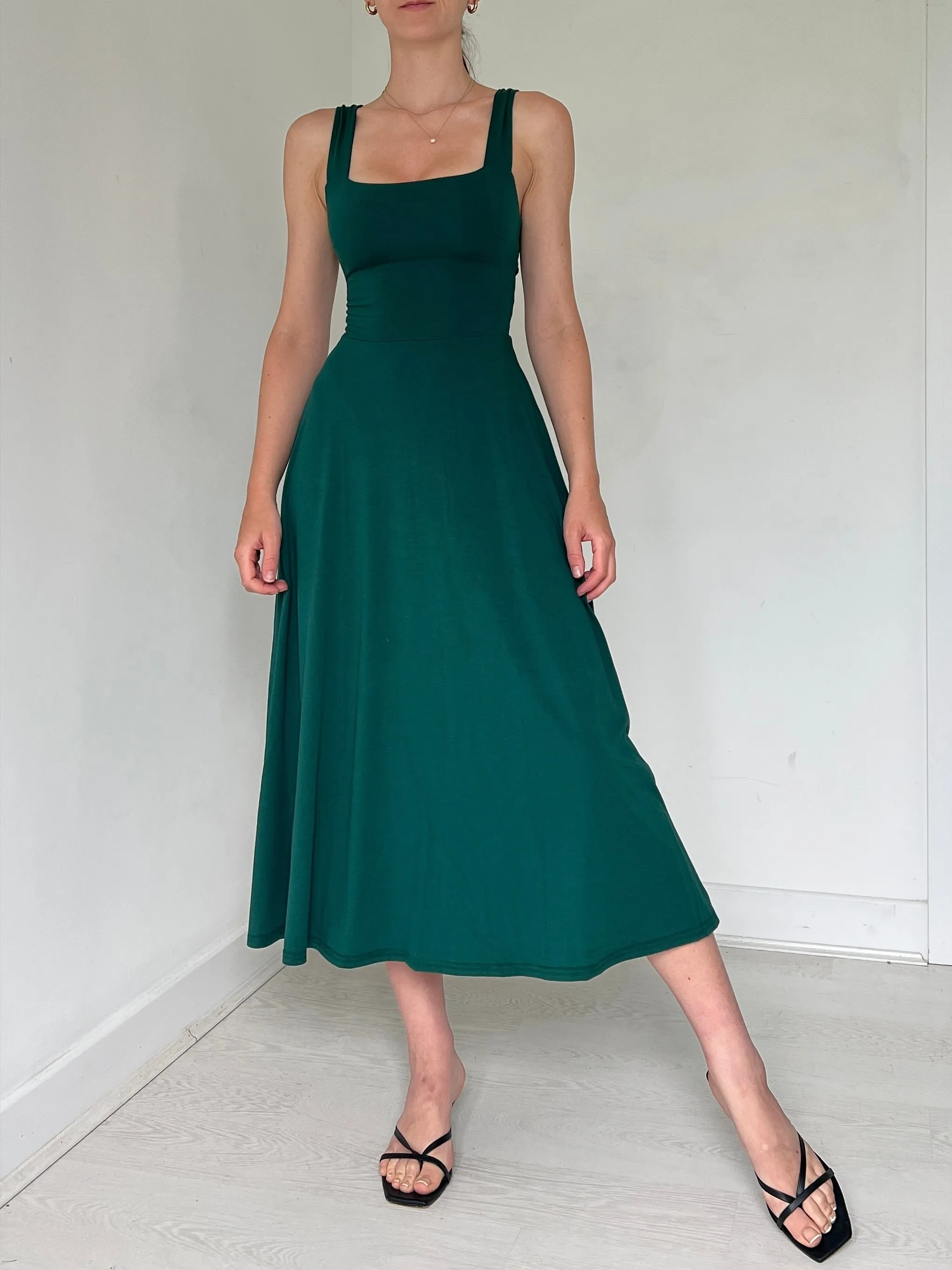 Audrey Midi Dress in Organic Bamboo