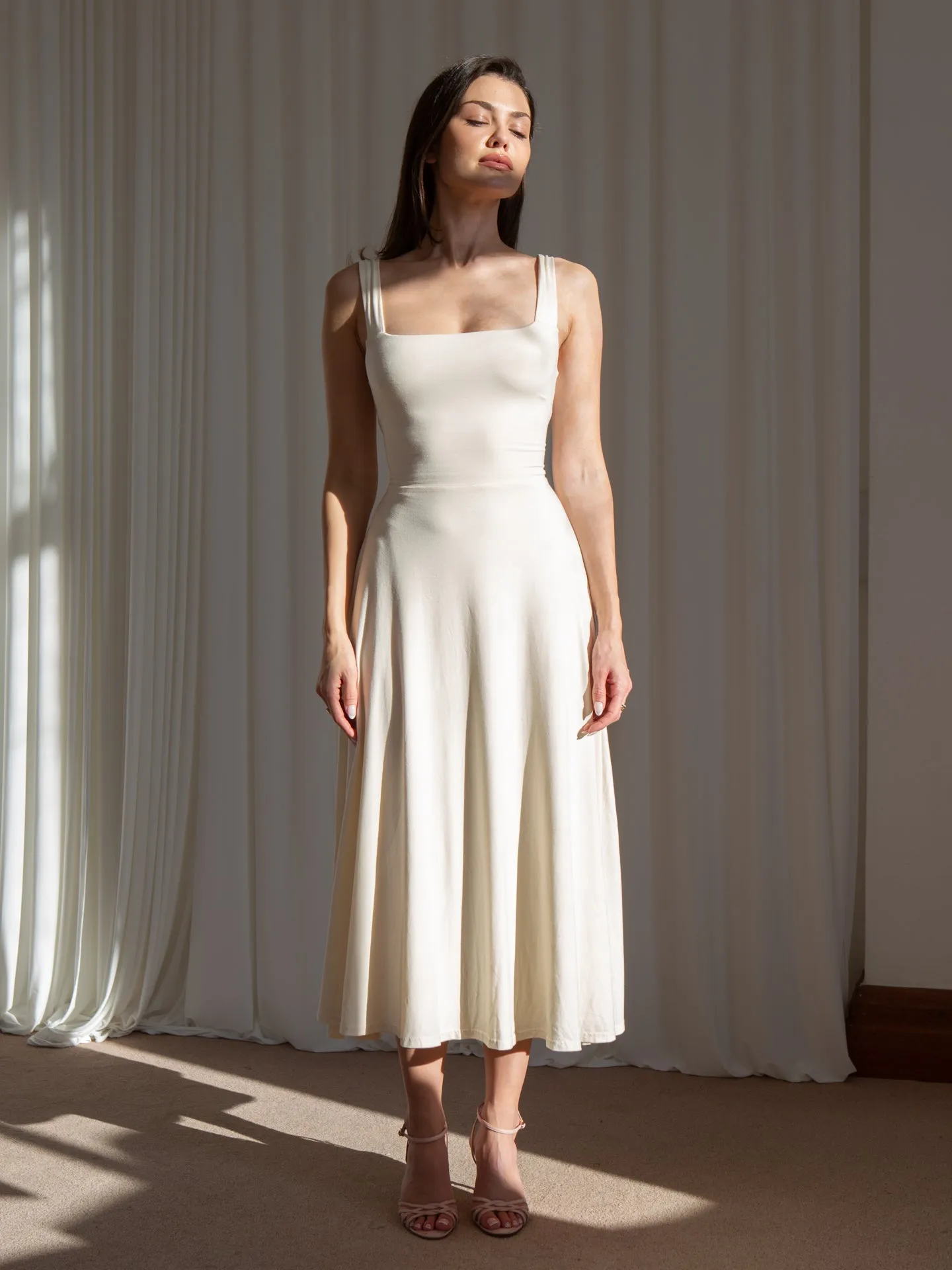 Audrey Midi Dress in Organic Bamboo