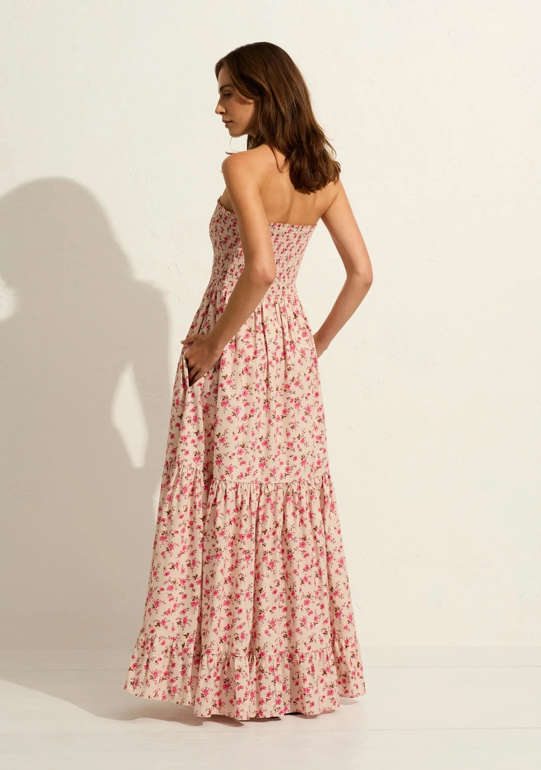 AUGUSTE THE LABEL Womens Anthea Maxi Dress - Oat Eloise Ditsy Floral