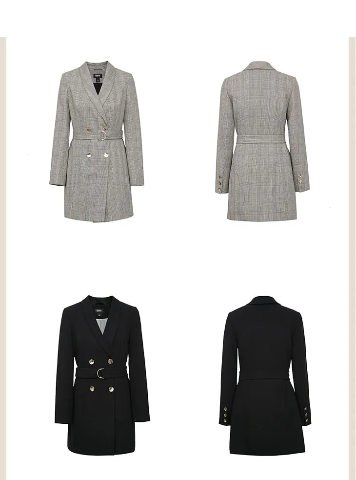 Autumn Winter Women's Mid-length Thin Suit Jacket