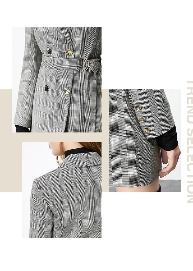 Autumn Winter Women's Mid-length Thin Suit Jacket