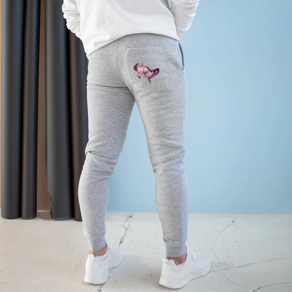 Baby Cupid and Horse Premium Fleece Joggers