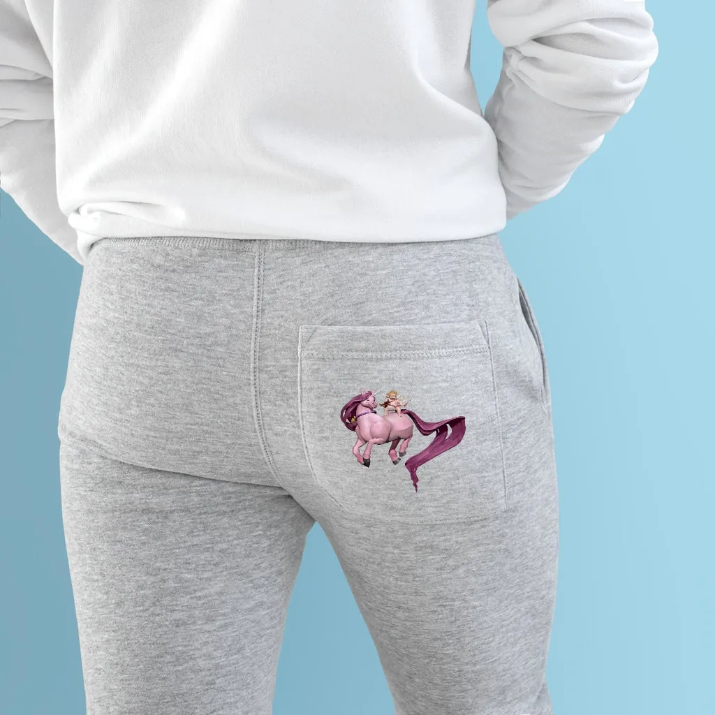 Baby Cupid and Horse Premium Fleece Joggers