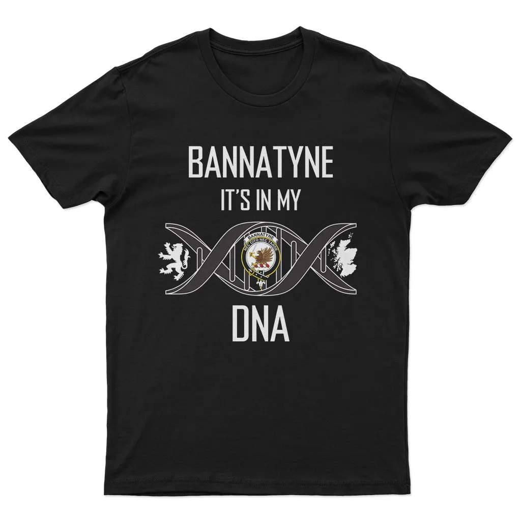 Bannatyne Family Crest DNA In Me Mens Cotton T Shirt