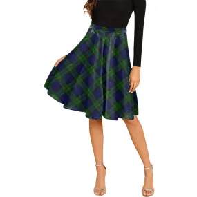 Bannatyne Tartan Melete Pleated Midi Skirt