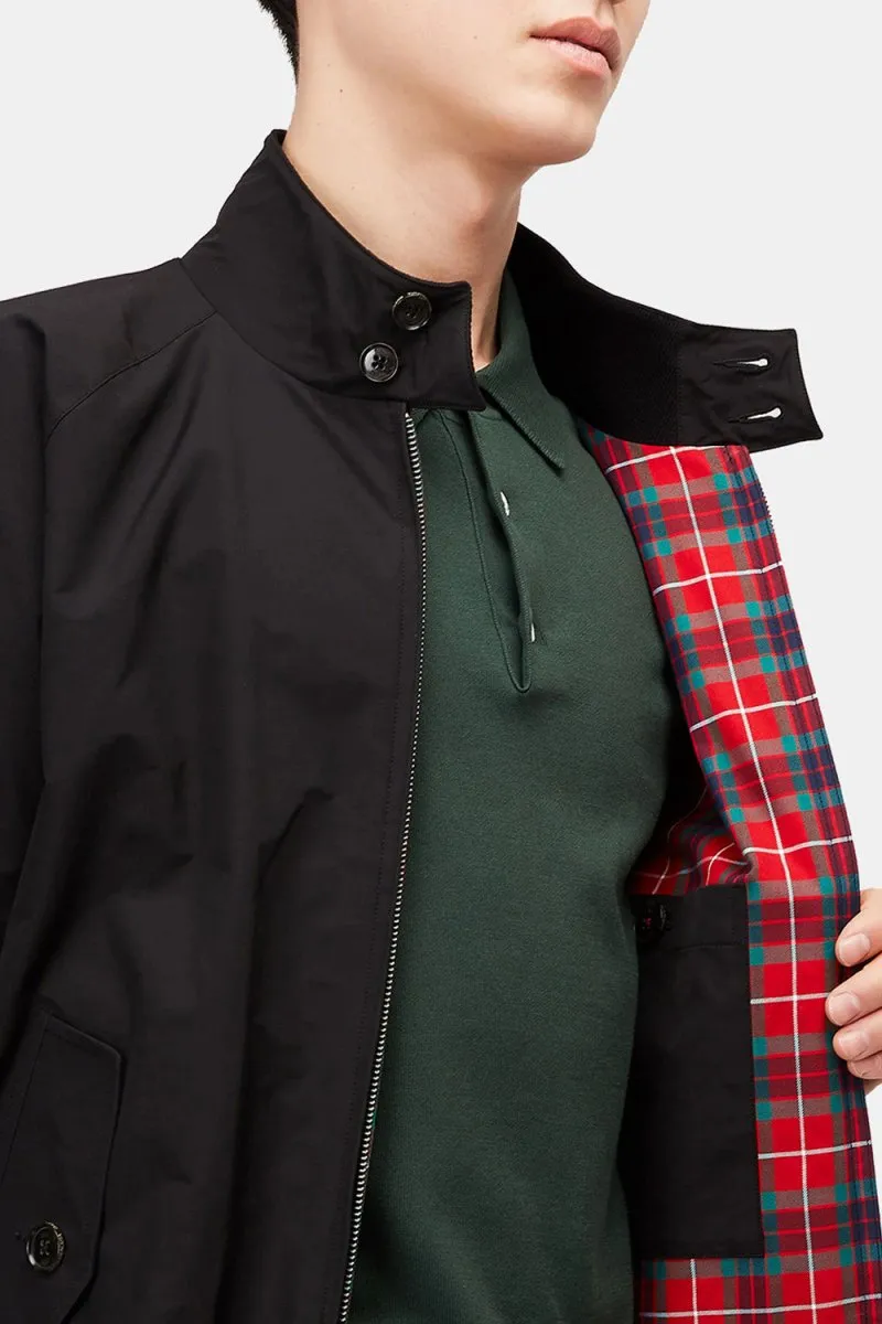 Baracuta G9 Classic Cotton-Blend Harrington Jacket (Black)