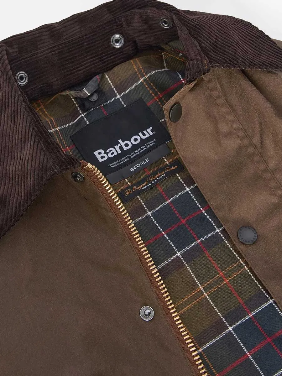 BARBOUR Bedale Wax Jacket - Mens - Bark