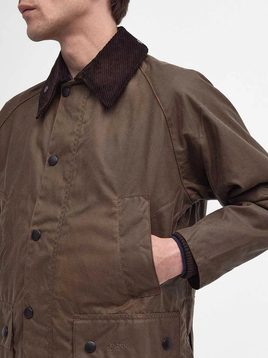 BARBOUR Bedale Wax Jacket - Mens - Bark