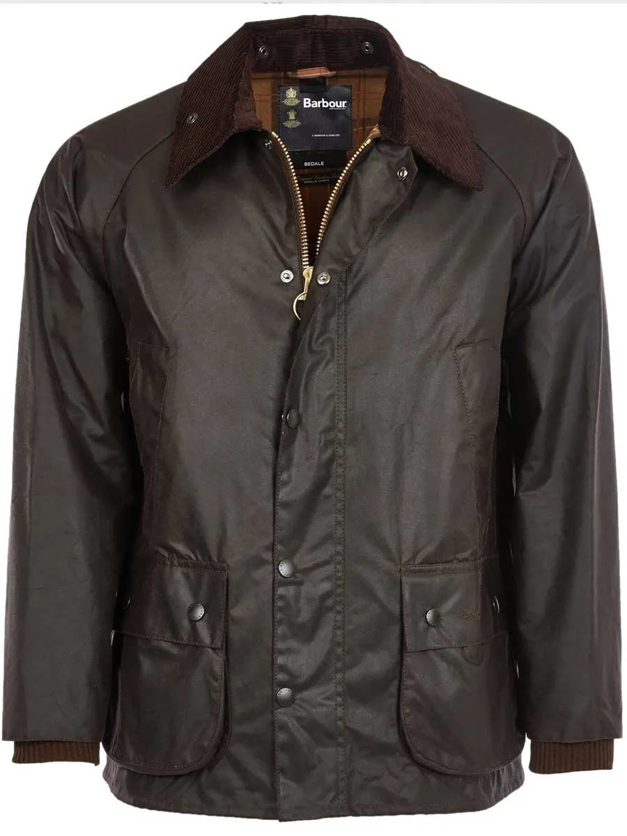 BARBOUR Bedale Wax Jacket - Mens - Rustic