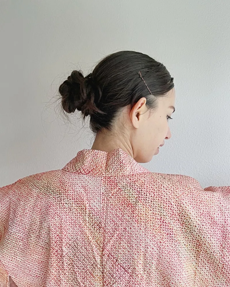 Bell Flower Love Shibori Haori Kimono Jacket