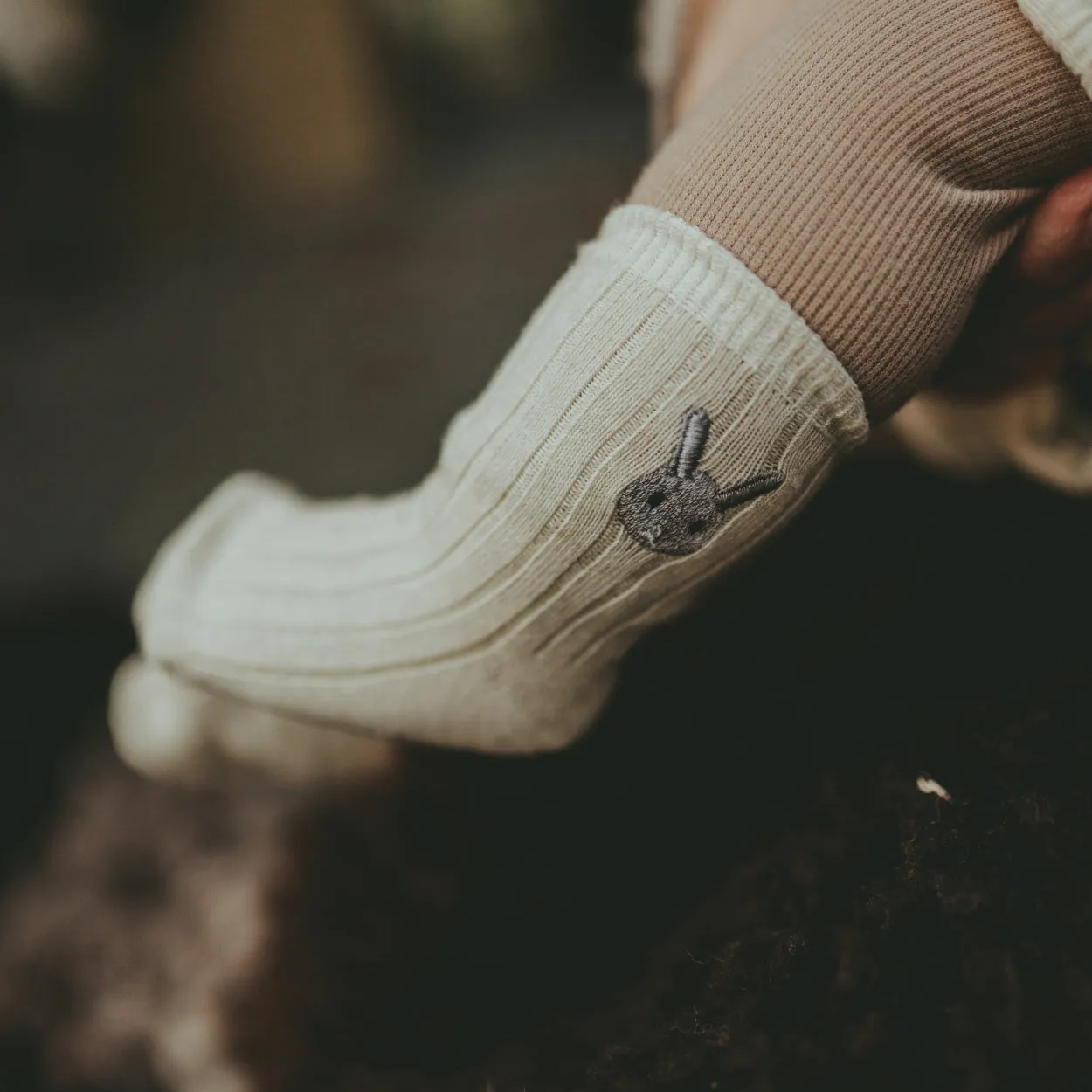 Bell Socks | Bunny | Warm White