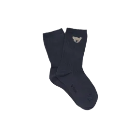 Bell Socks | Koala | Night Blue