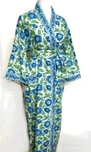 Best Seller: Rich Mixed Print Kimono Dusters (Blue Floral)