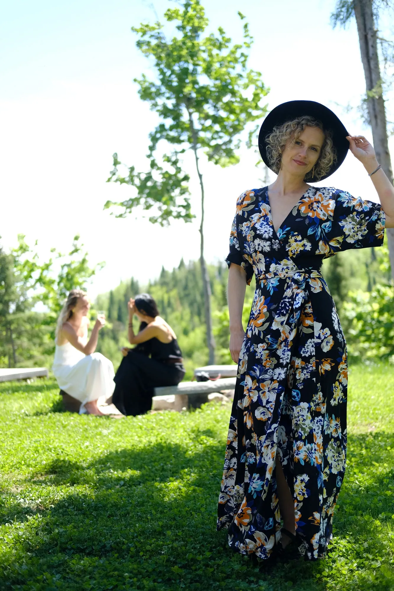 Black Beauty // Sufi Dress in Black Floral