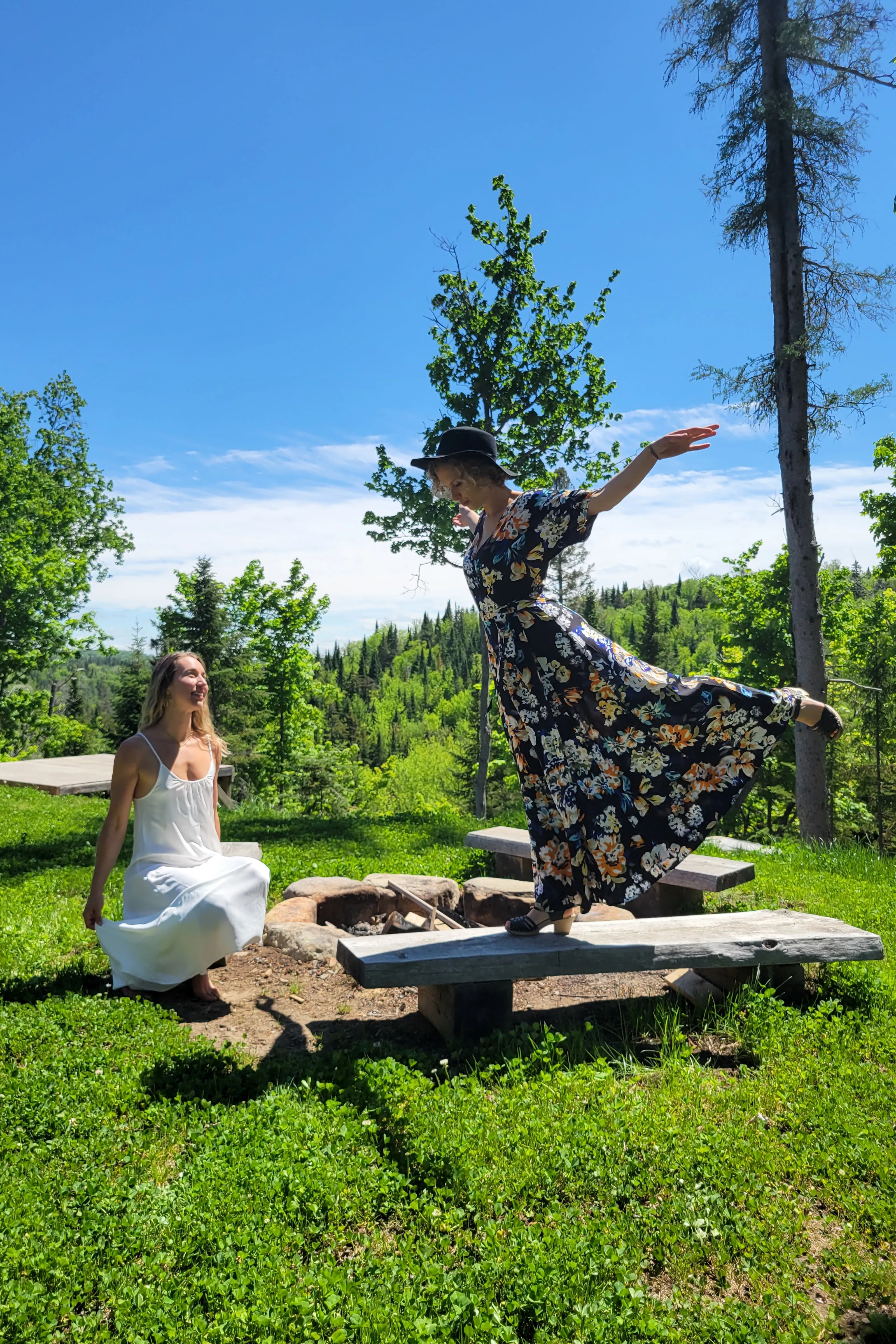 Black Beauty // Sufi Dress in Black Floral