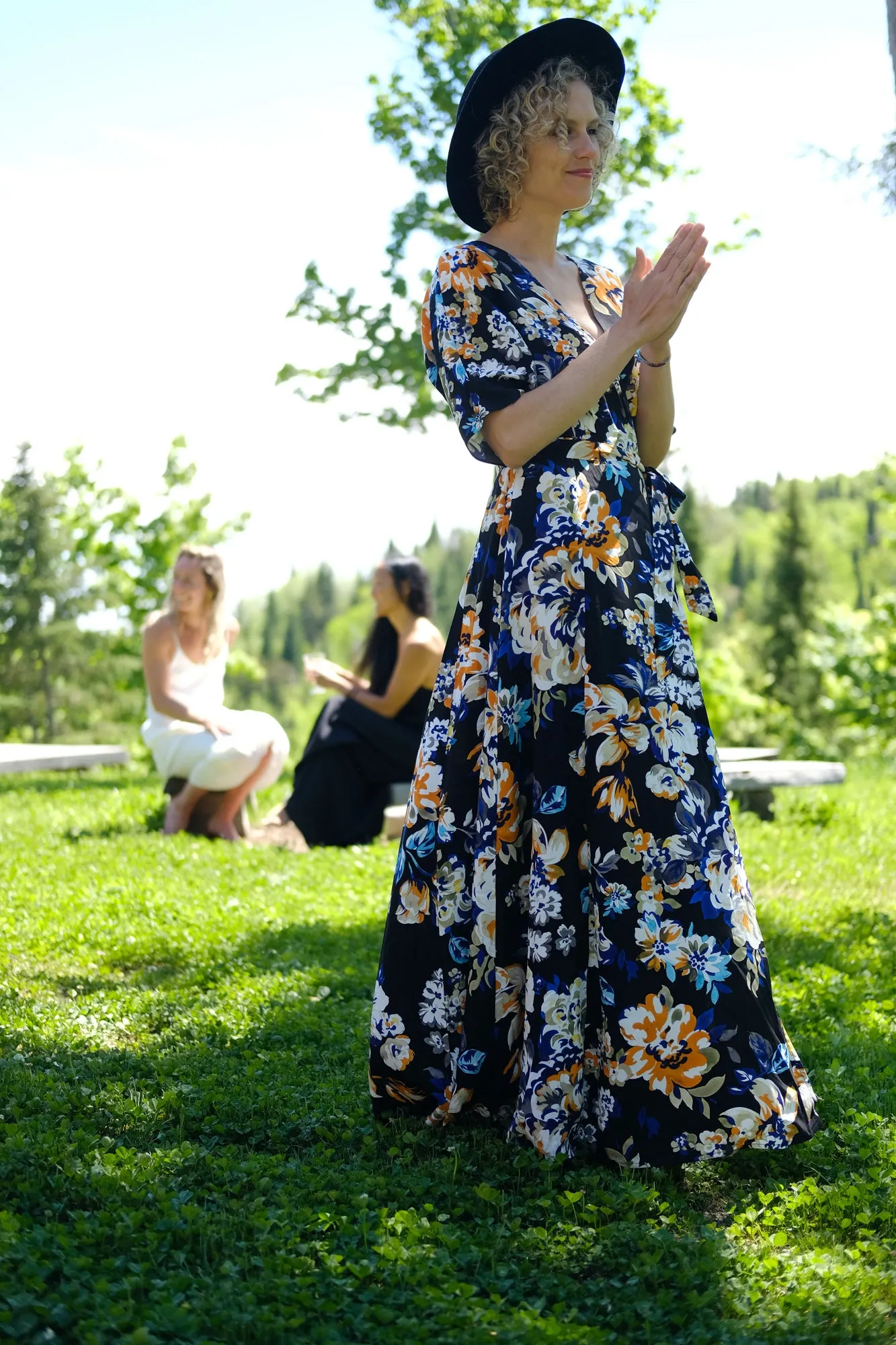 Black Beauty // Sufi Dress in Black Floral