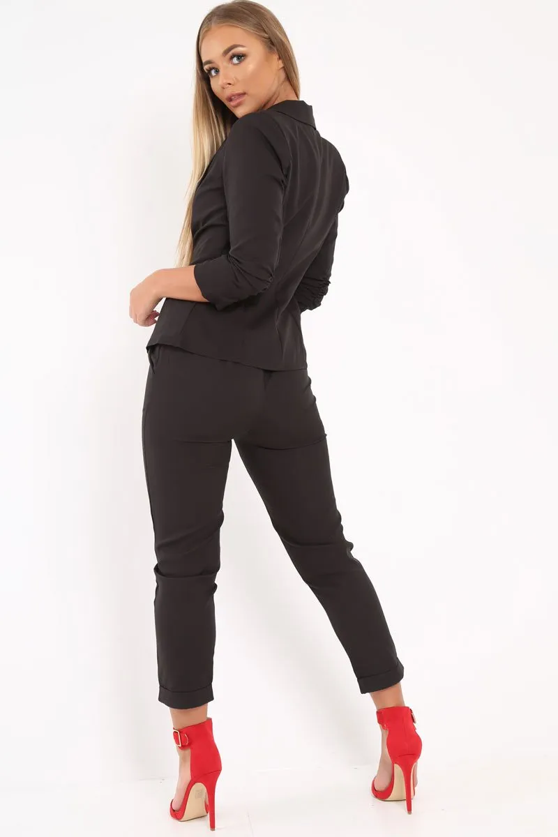 Black Blazer and Trousers Co-Ord - Rossie