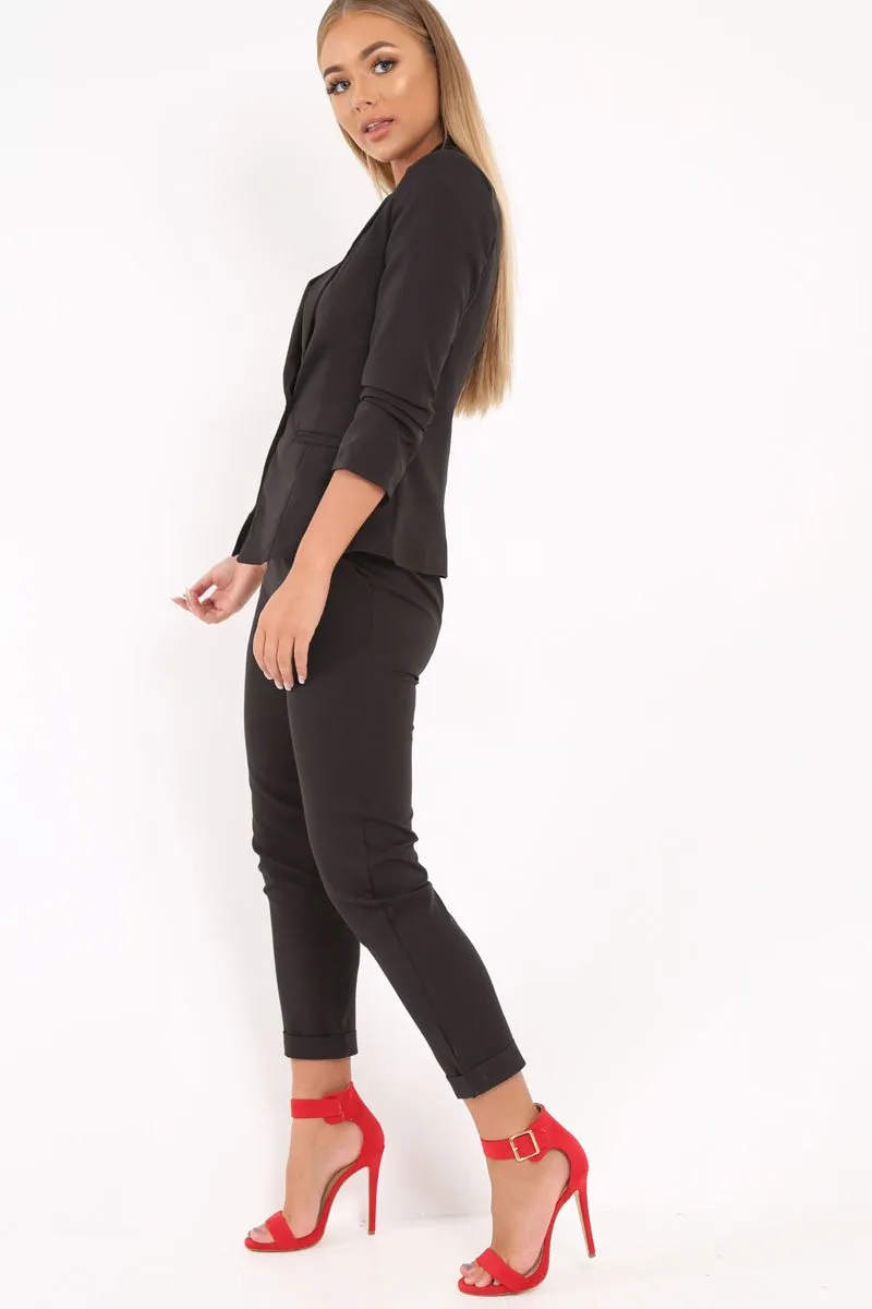 Black Blazer and Trousers Co-Ord - Rossie