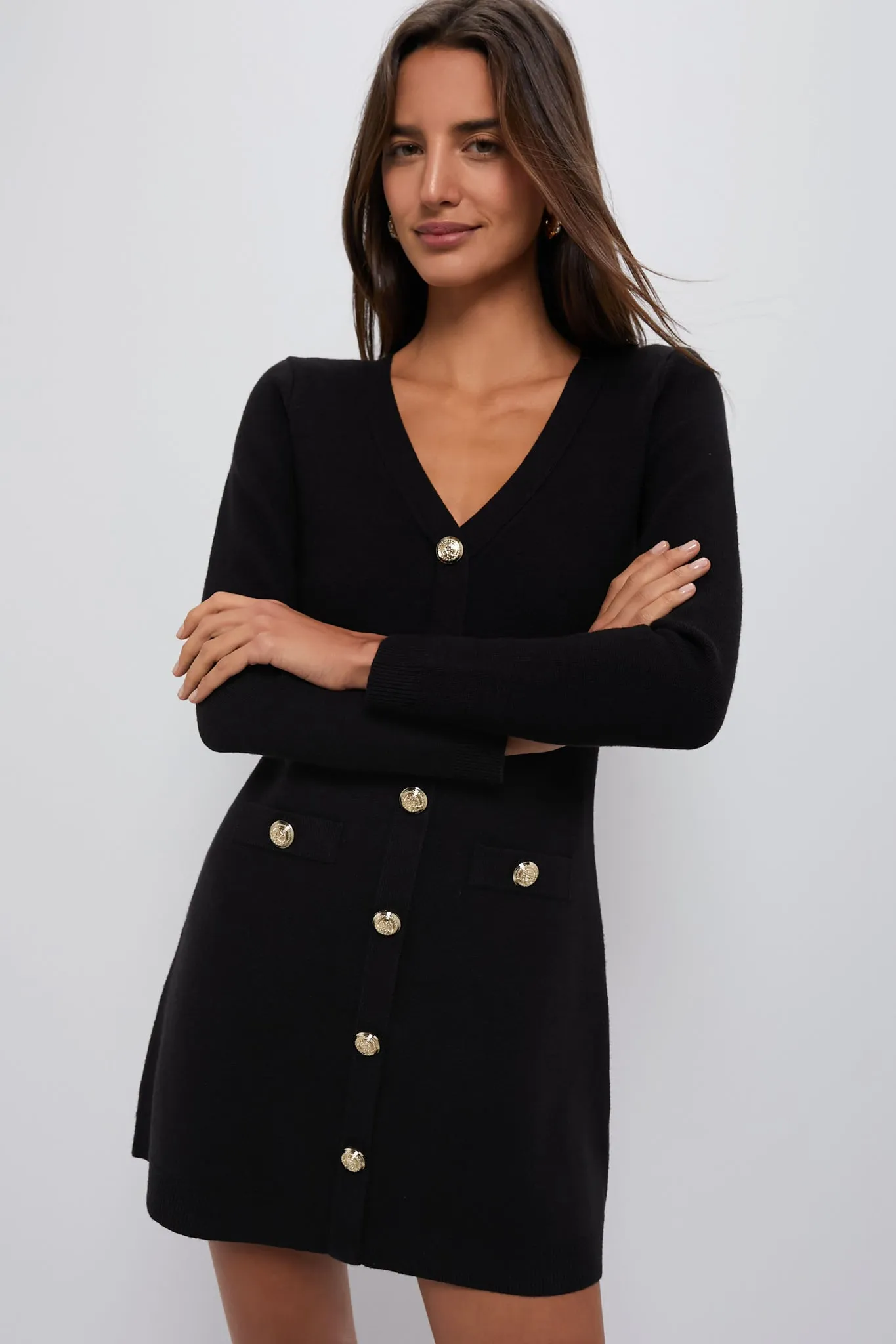 Black Elizabeth Knit Dress