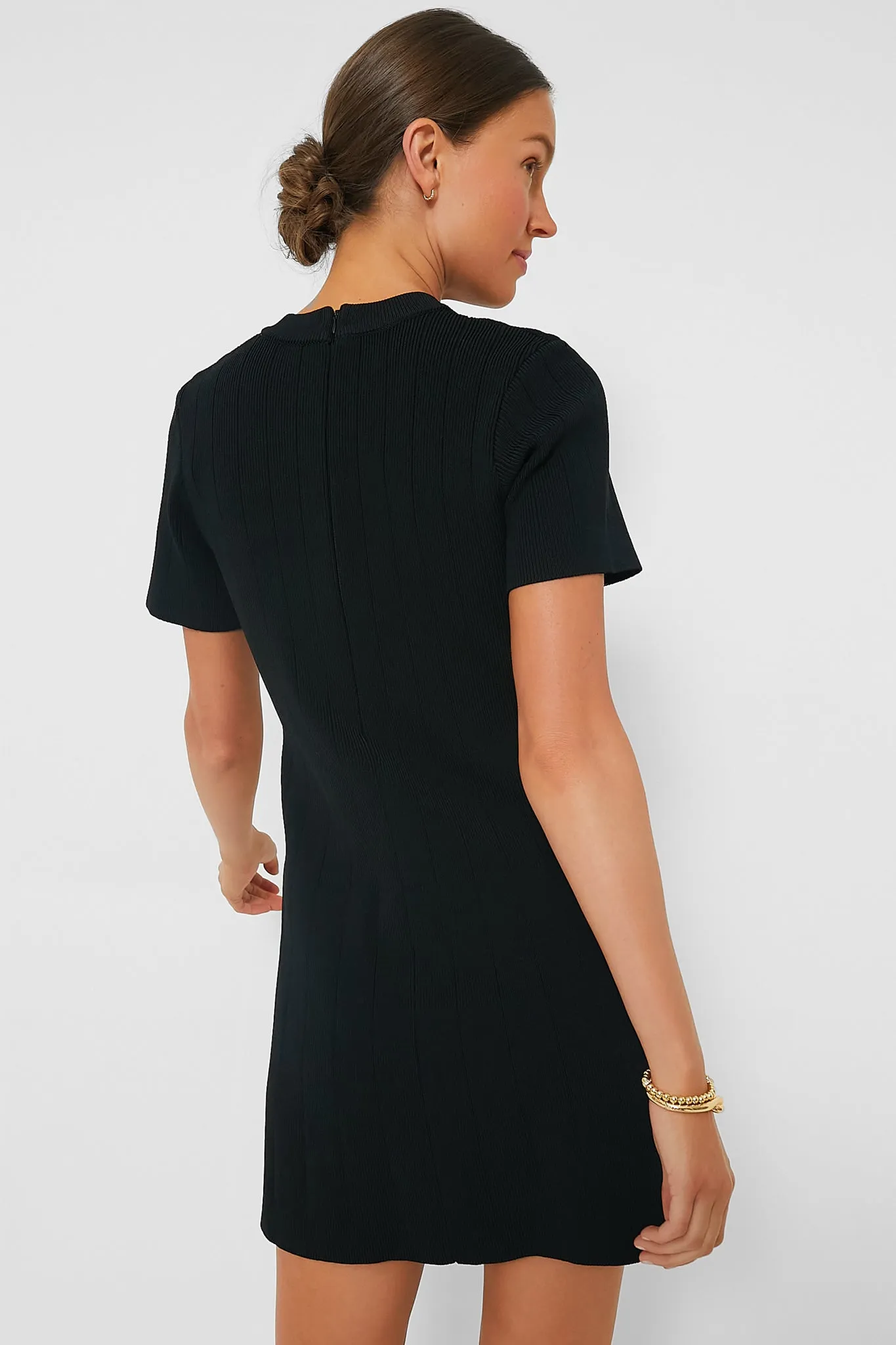 Black Knit Barbara Mini Dress