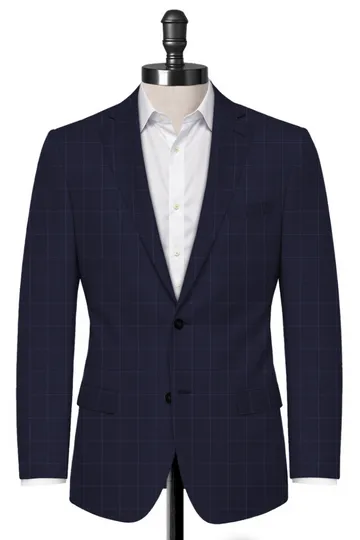 Blue Window Pane Blazer