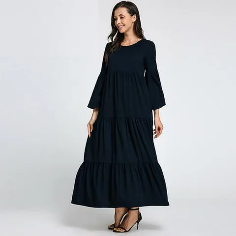 Boho Chic Flared Maxi Dress