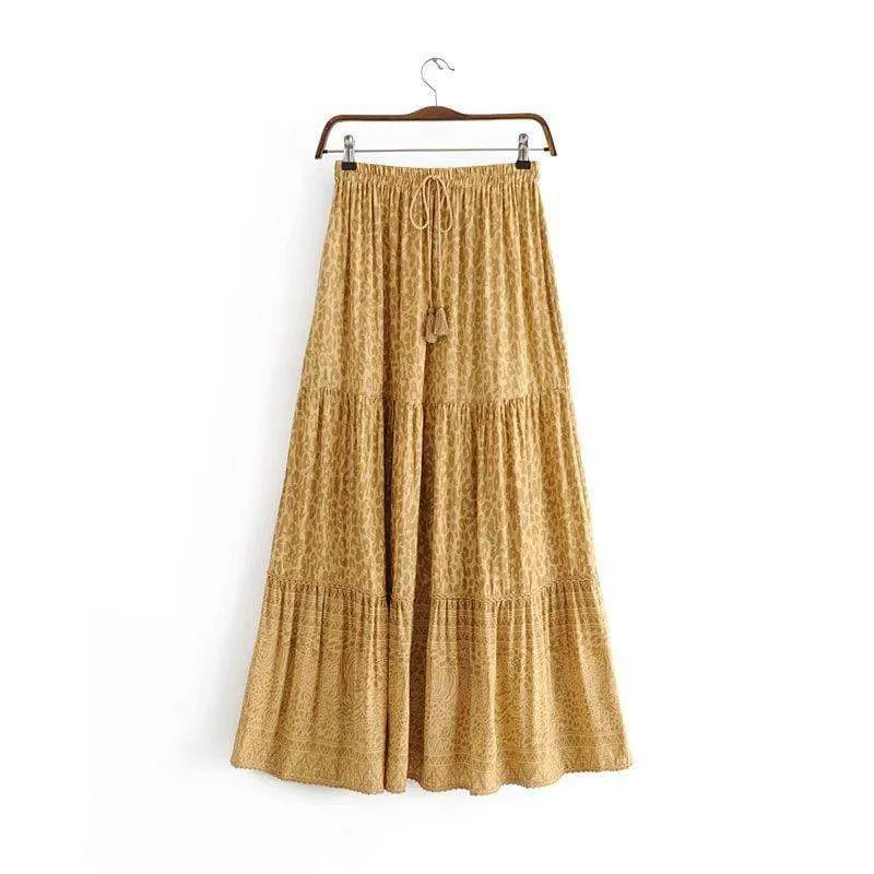 Boho Hippie Maxi Skirt