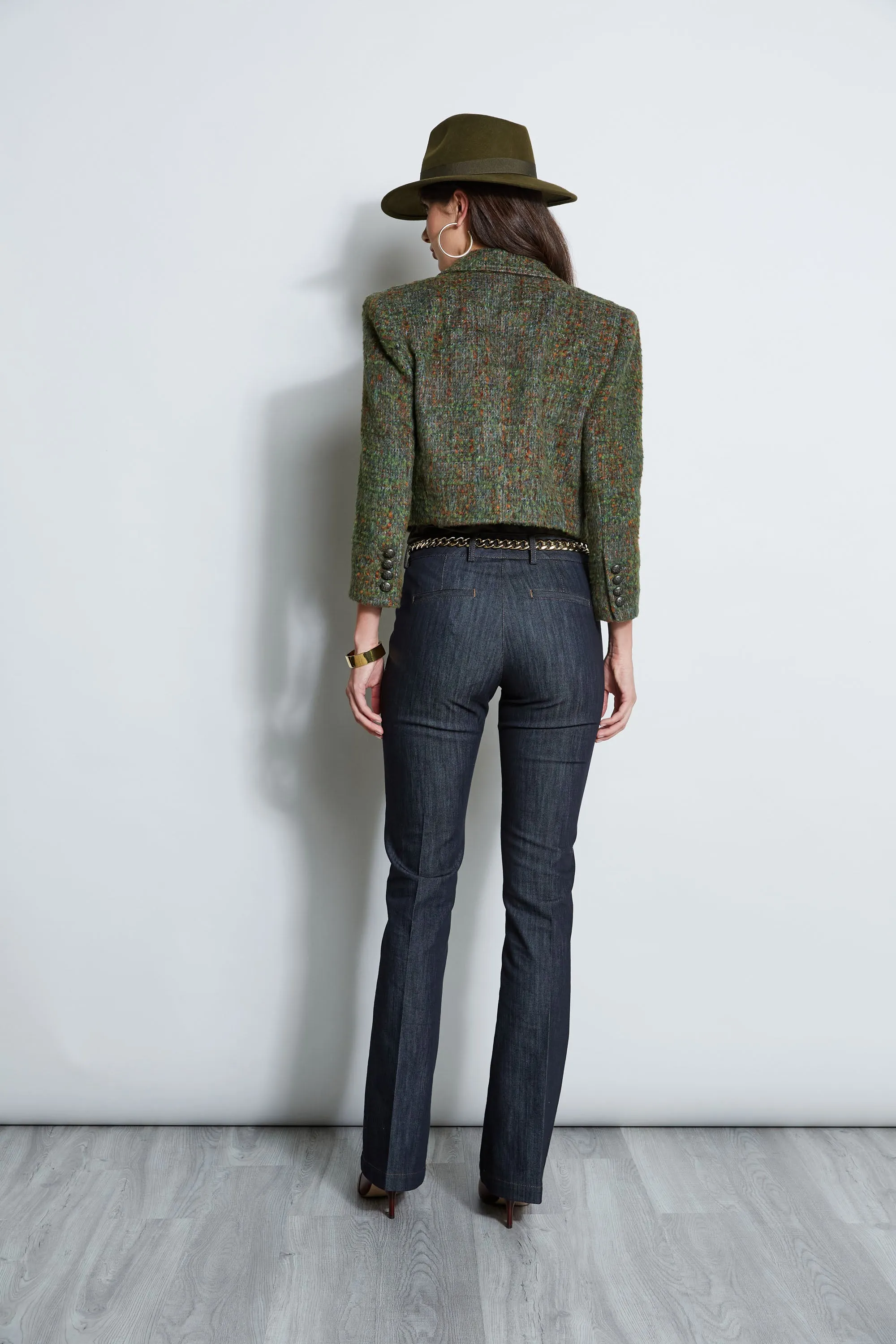 Boucle Tweed Cropped Jacket