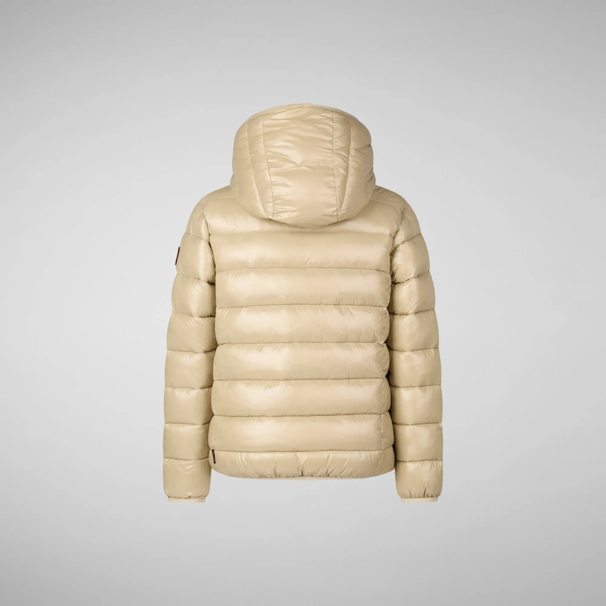 Boys' animal free Puffer jacket Gavin in wood beige