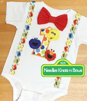 Boys Sesame Street 1st Birthday Shirt