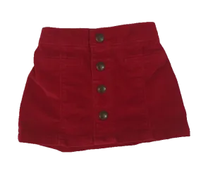 BURGUNDY OLD NAVY CORDUROY SKIRT (SZ 12-18M)