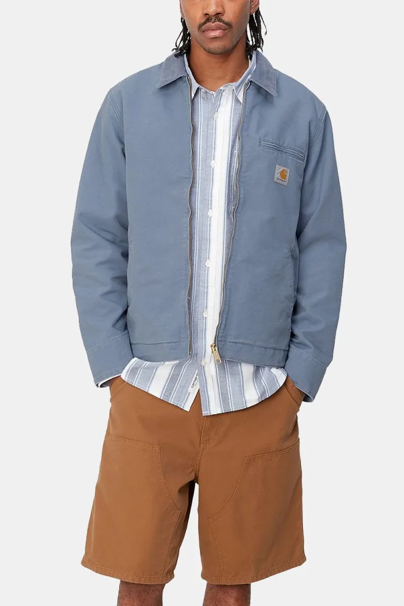 Carhartt WIP Detroit Organic Canvas Jacket (Bay Blue/Aged Canvas)