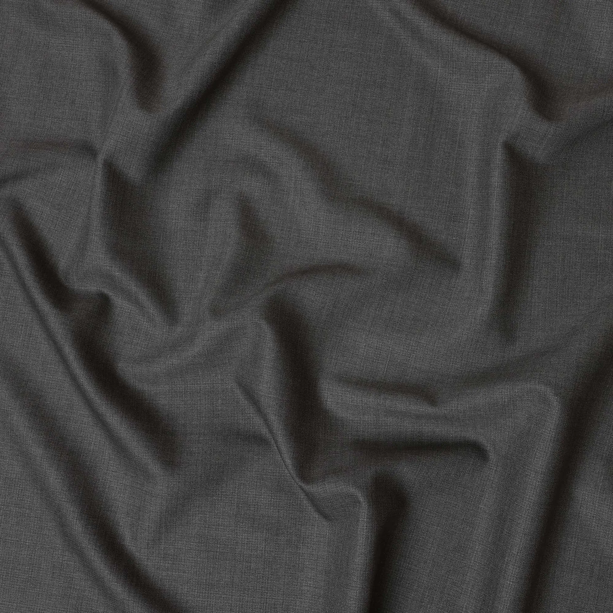 Charcoal Grey Italian Blended Wool Jacketing Fabric – 3.5 Meters, 150 cm Width, Made in Italy-D20540